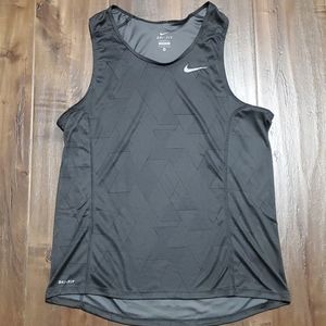 Nike men's medium dri fit tank,  grey geometric